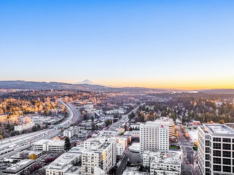 Bellevue Skyline at sunset