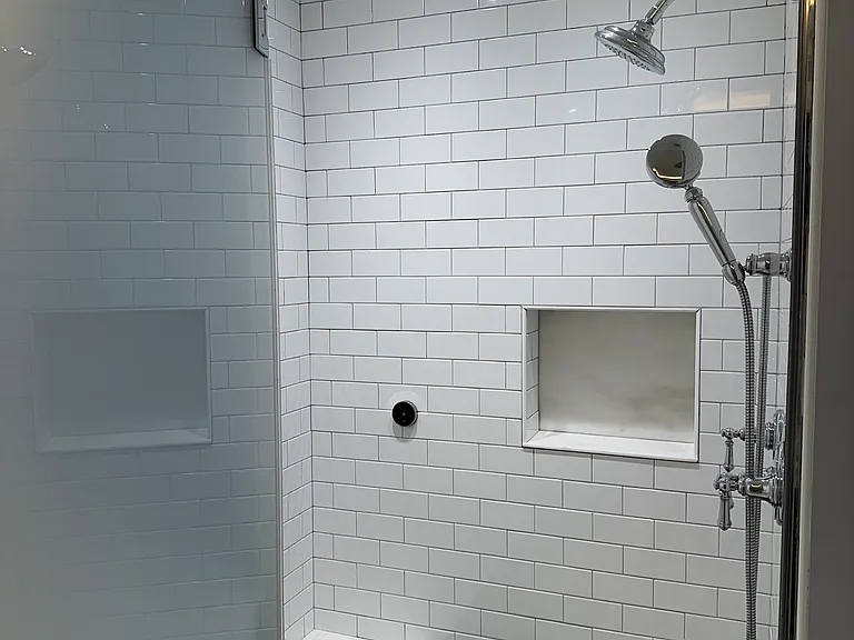 Master Bathroom Steam Shower with stone floor