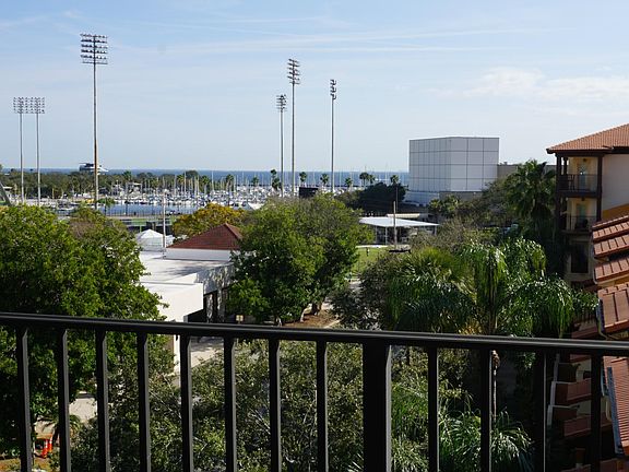 Marina & arena & bay view from balcony