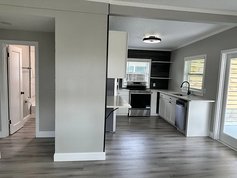 Living and kitchen