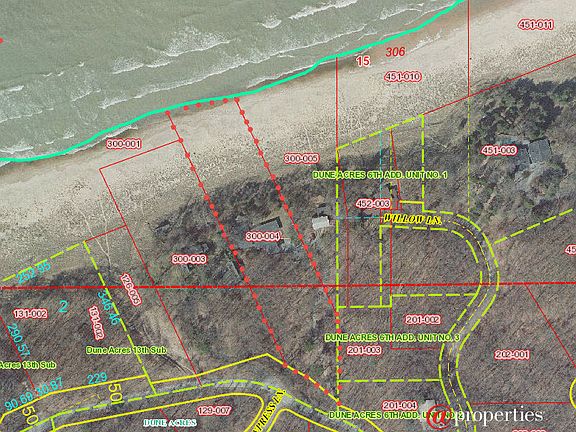Porter County GIS Map with Lot Lines