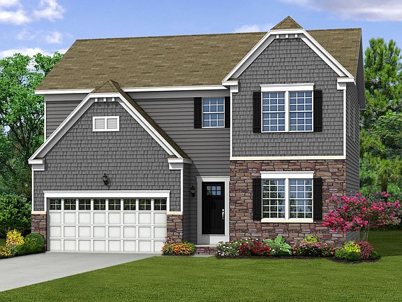 Elevation G Opt New England Inspired Facade Garage Door