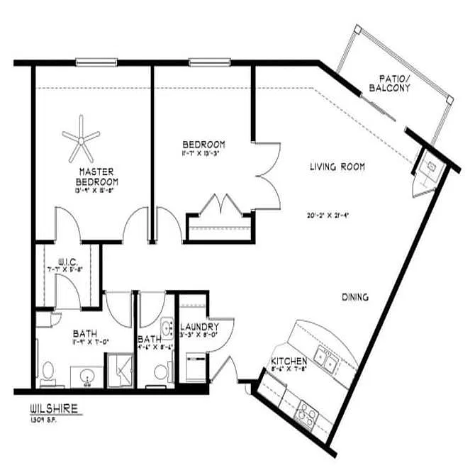 Floor plan Wilshire