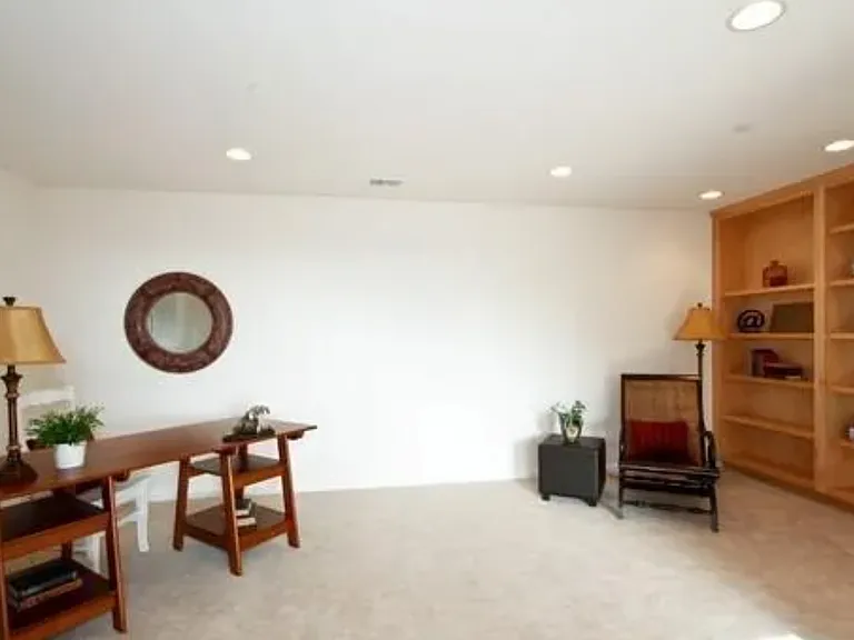 Mancave / office area off the bonus room exercise room