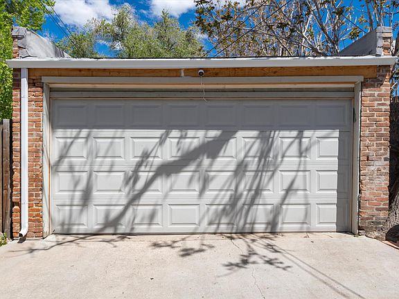 Tight two-car garage. Free street parking is plentiful in this neighborhood.