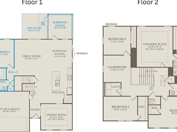 Floor Plan Level 1 Level 2