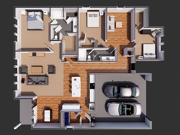 The Loudon - Front Entry Garage