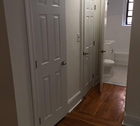 closets, hallway to bathroom, bedroom 