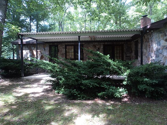The back patio from the yard