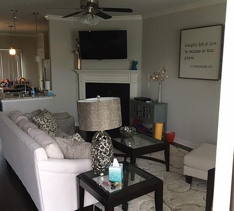 Living Room with gas fireplace