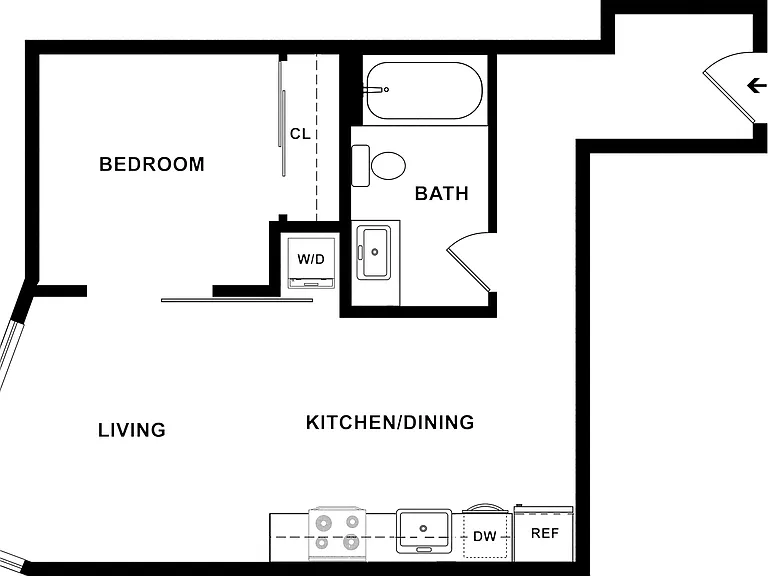 1x1 A Floor Plan 1x1 A Floor Plan