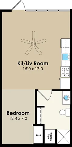 Floor plan Studio