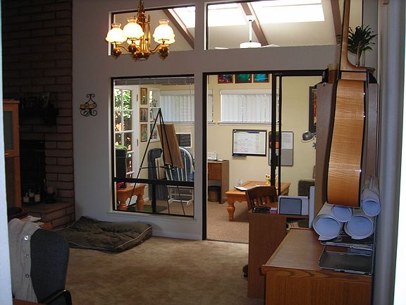 Dining room being used to expand the office