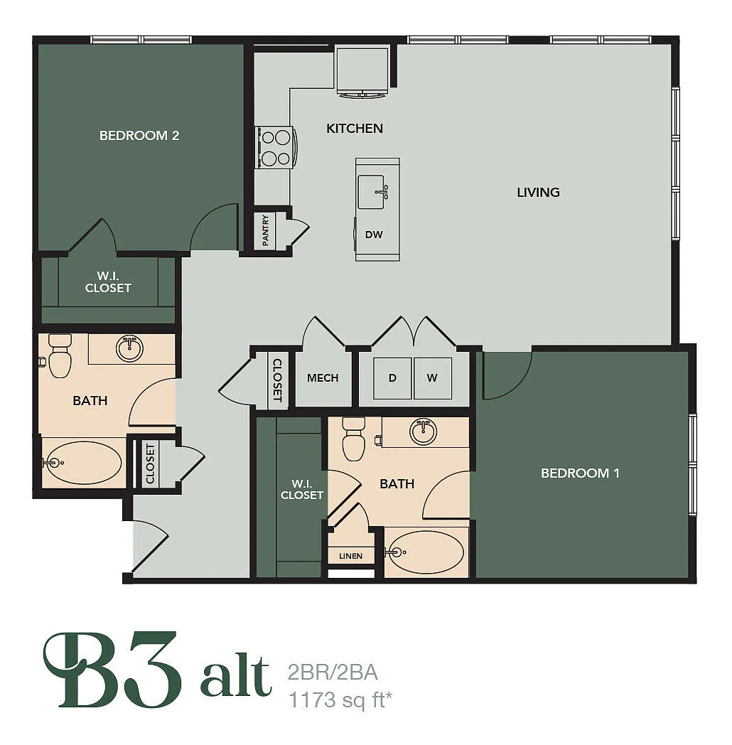 Floor plan B3 Alt