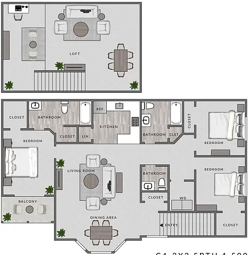 Floor plan C4 - 3X25