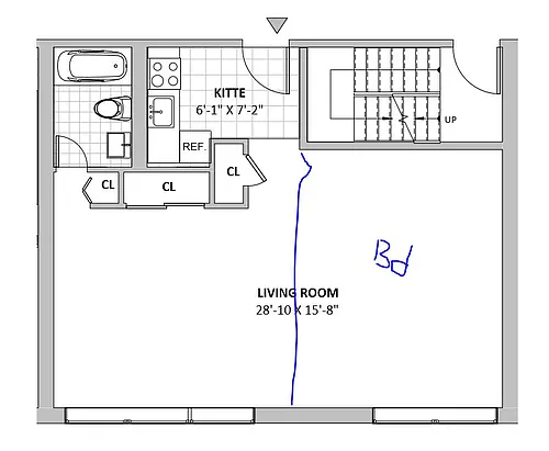 Floor plan One Bedroom