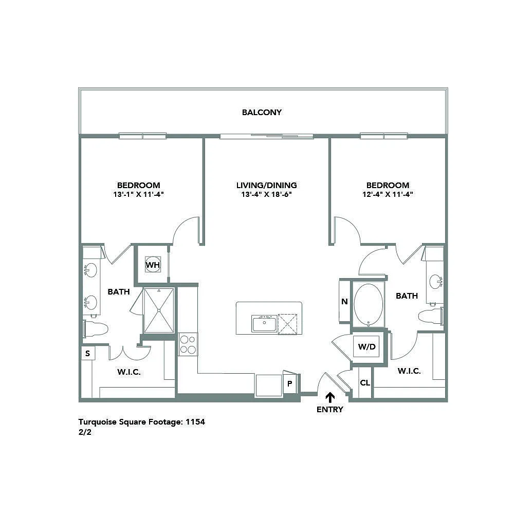 Floor plan Turquoise