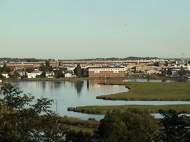 view of Saugus river's estuary