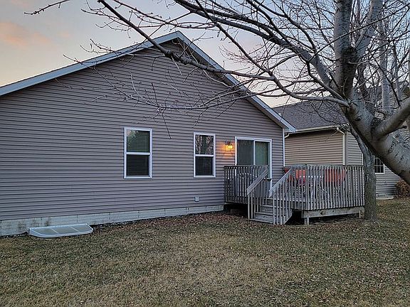 Rear of house with deck