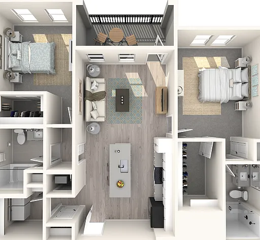 B2 floor plan The Crossing at Palm Aire