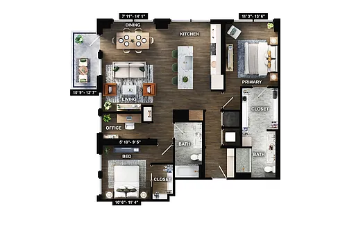 Floor plan B4-B