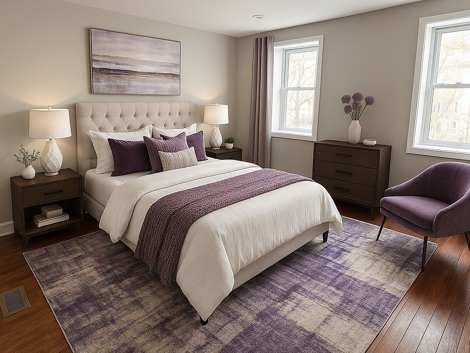 Front second floor bedroom with large closet