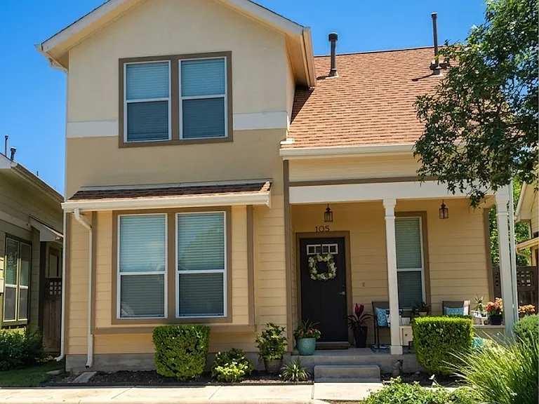 Front of home. Reserved parking right outside your front door.