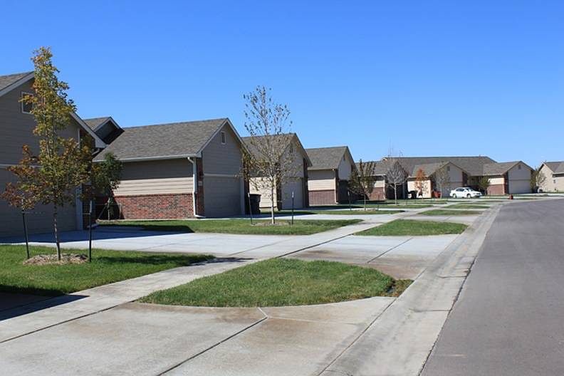 Neighborhood Row of Townhomes