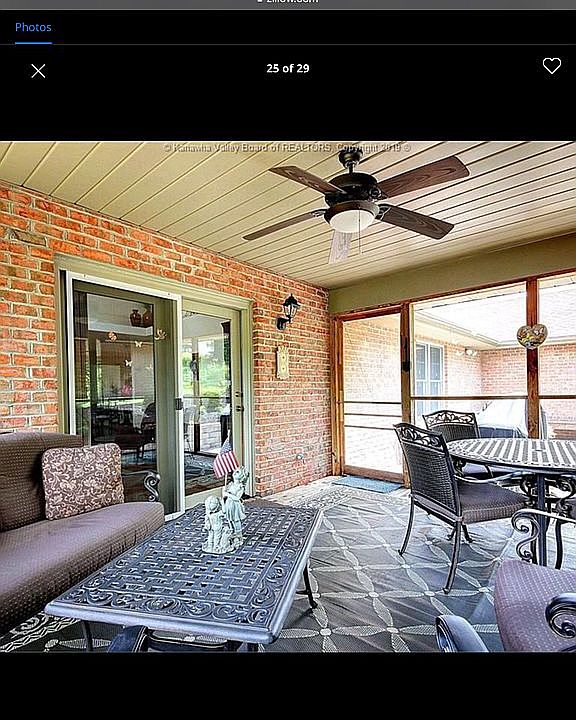 Screen porch—very private