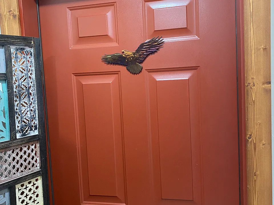 Front door to The Eagle.