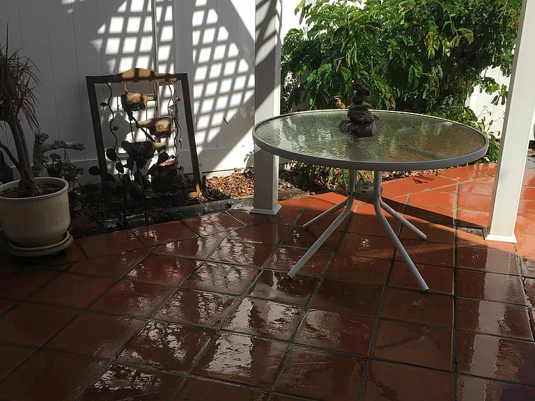 Covered patio