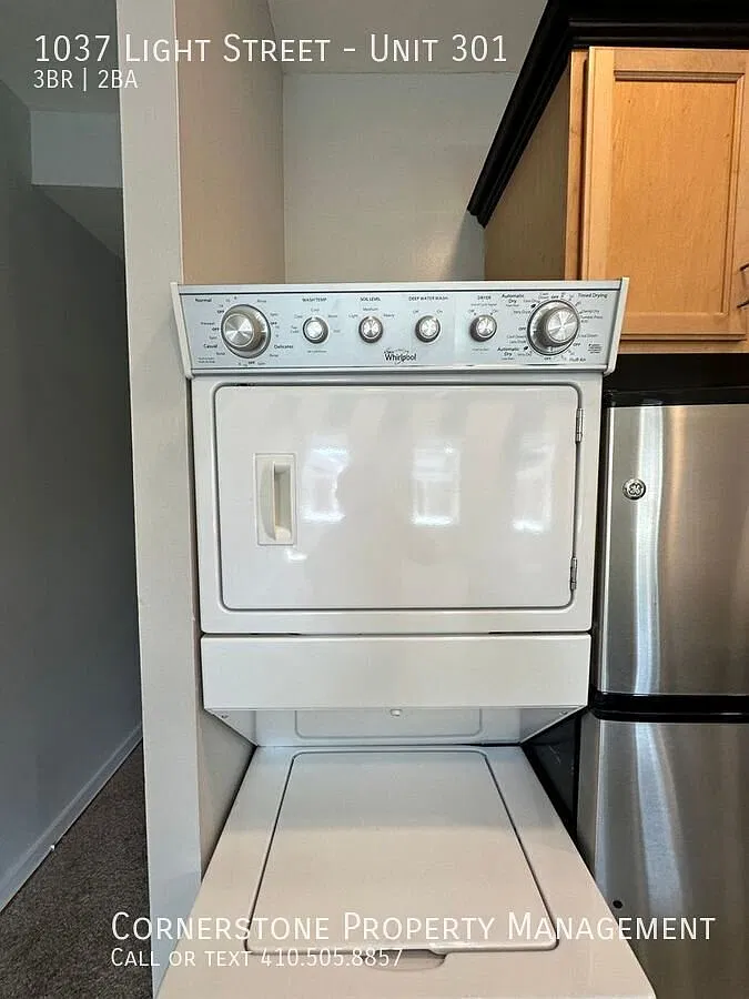 3 Beds 2 Baths | $2450 | 1037 Light St Unit 301 Baltimore, MD 21230 | Rooftop Deck! — Photo 4