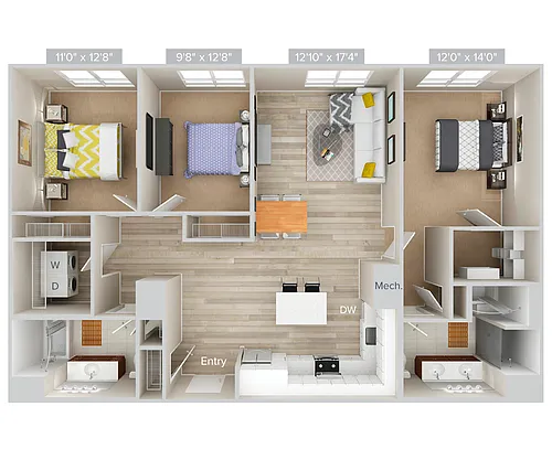 Floor plan C1PS-1418-sig