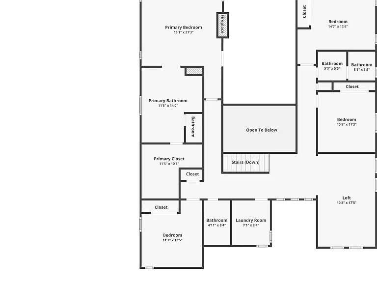 Upstairs Floor Plan