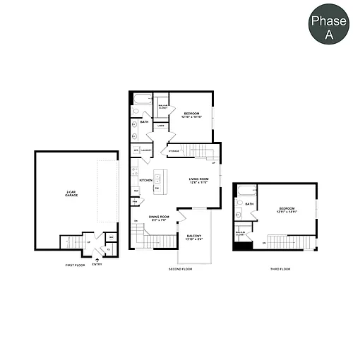 Floor plan The Townhomes Plan 1