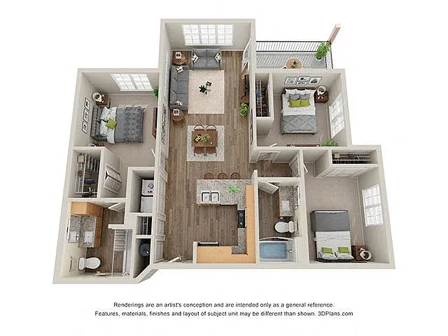 Floor plan Three Bedroom C