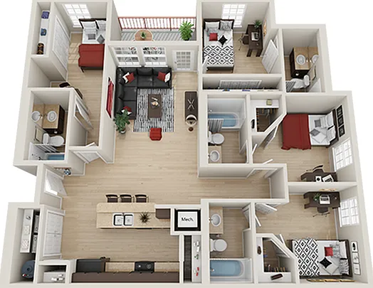 High View 4x4 Standard Floor Plan High View 4x4 Standard Floor Plan