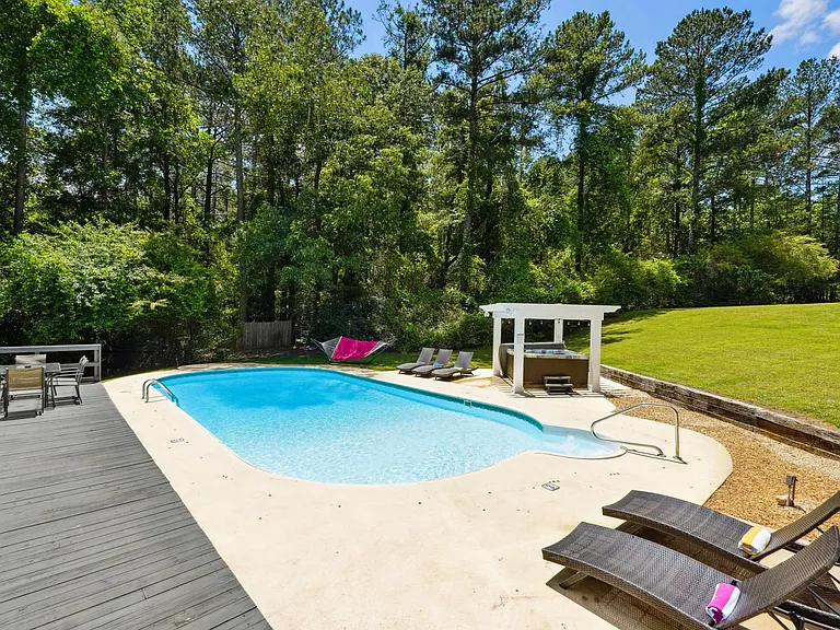 Pool ONLY OPEN May - September, HotTub open ALL YEAR. (Lounge chairs, pool bathroom, pool kitchen sink only usable/open in summer pool season)