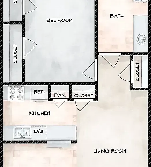 1 BEDROOM & 1 BATH