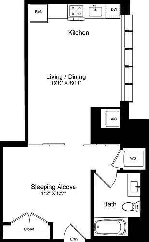 Floor plan Studio I