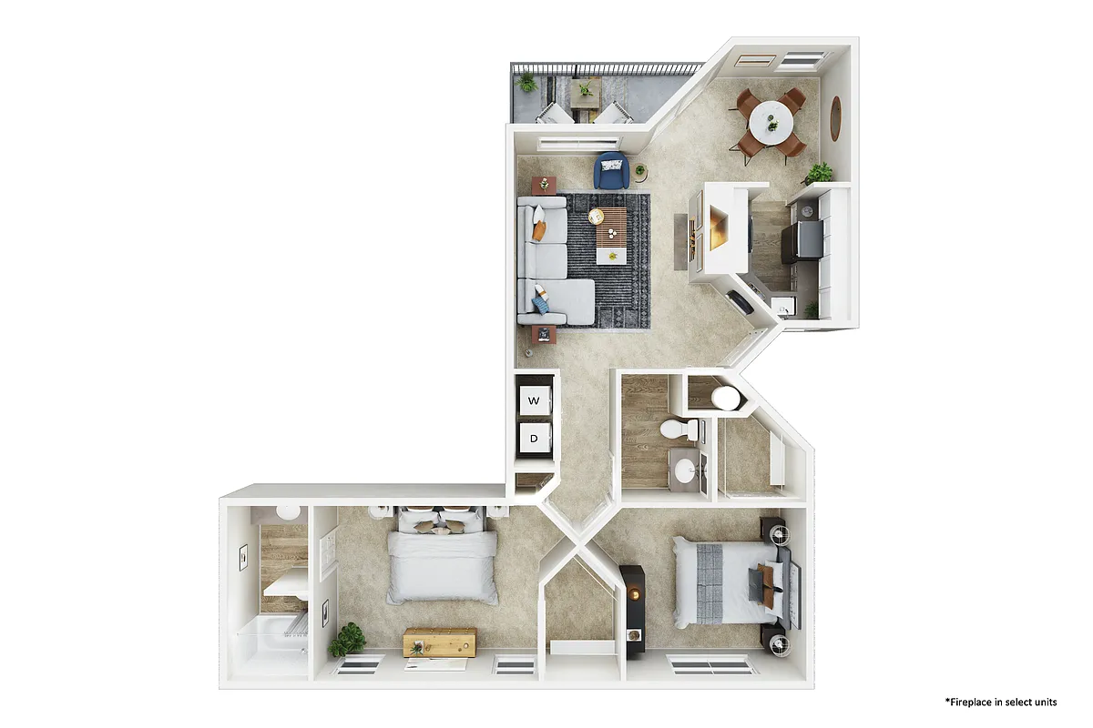 Floor plan 2X2 A