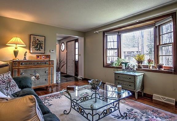 Formal living room with bay window!