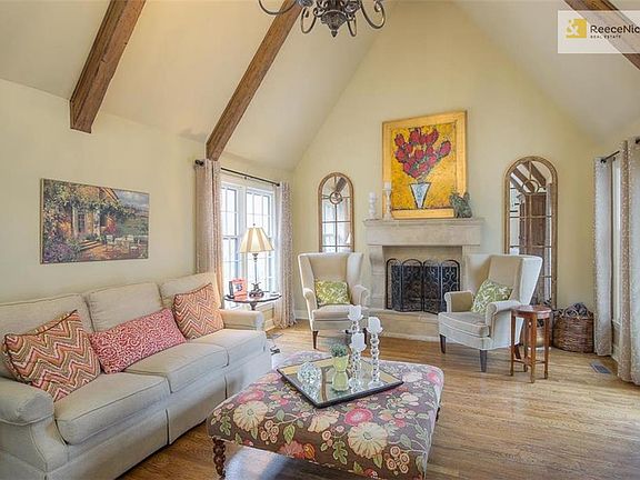 Natural light and wood burning fireplace make for perfect cozy comfort!