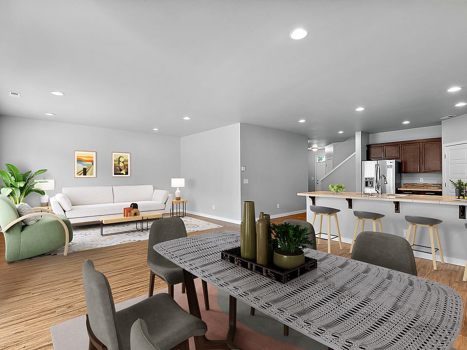 Living Room Area (With Furniture & Dining Table)