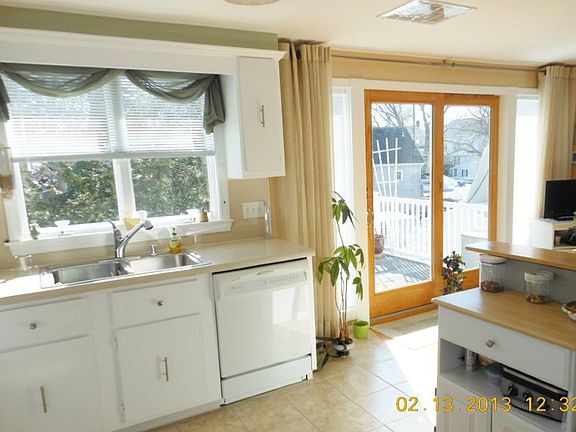 Kitchen looking onto deck