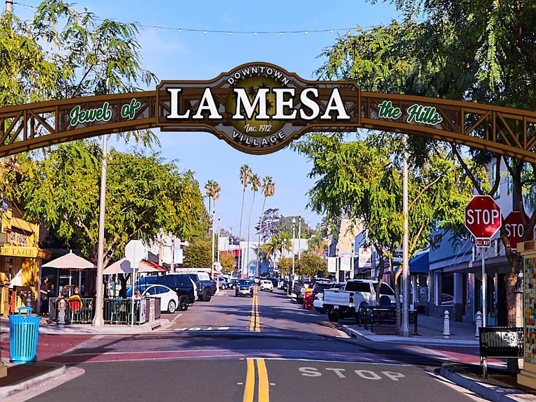 Easy stroll down the hill to La Mesa's Old Town