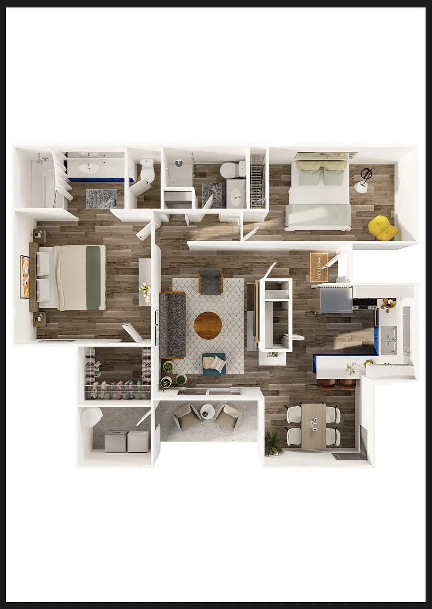 Floor plan 2x2 Classic