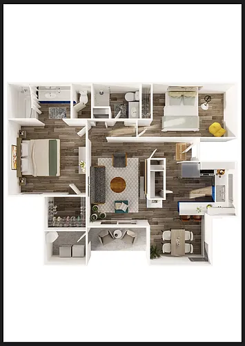 Floor plan 2x2 Platinum