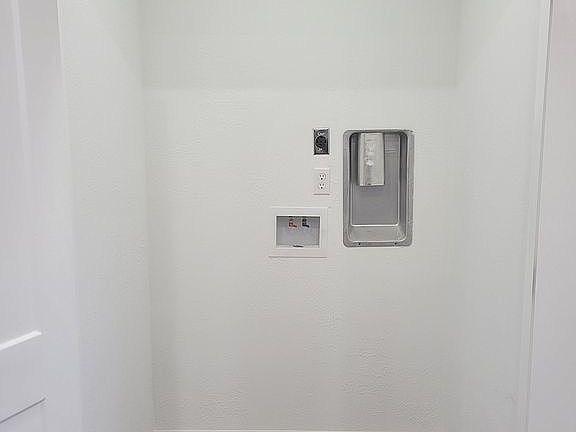 Washroom off kitchen 