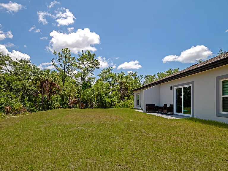Big and secluded back yard